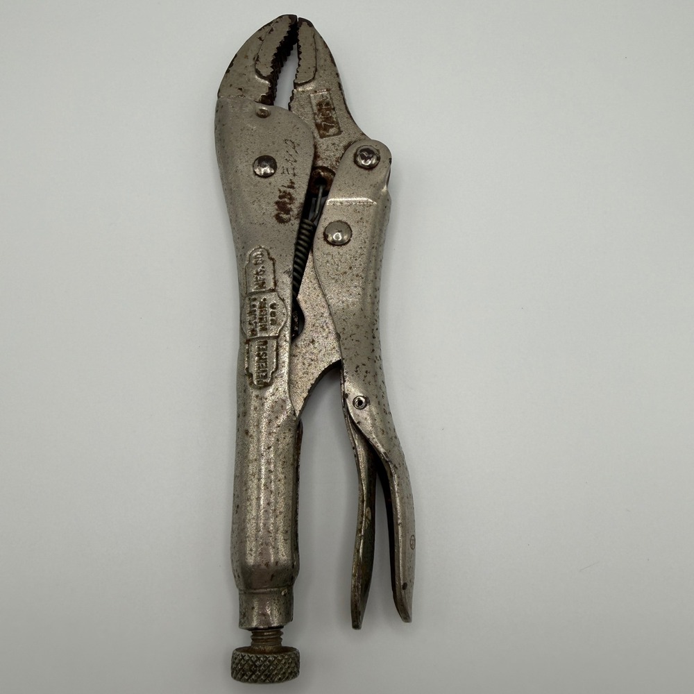 VTG Petersen Dewitt 7CR Vise-Grip Locking Pliers Curved Jaw USA‎ **SEE READ